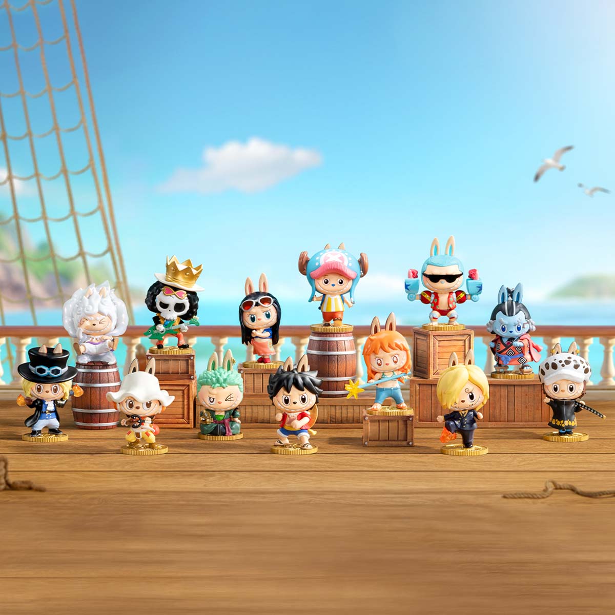 Popmart The Monsters × One Piece Series Figures Blind Box