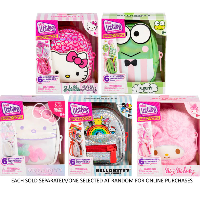Real Littles Hello Kitty and Friends Mini Backpack with 6 Accessories - Series 2