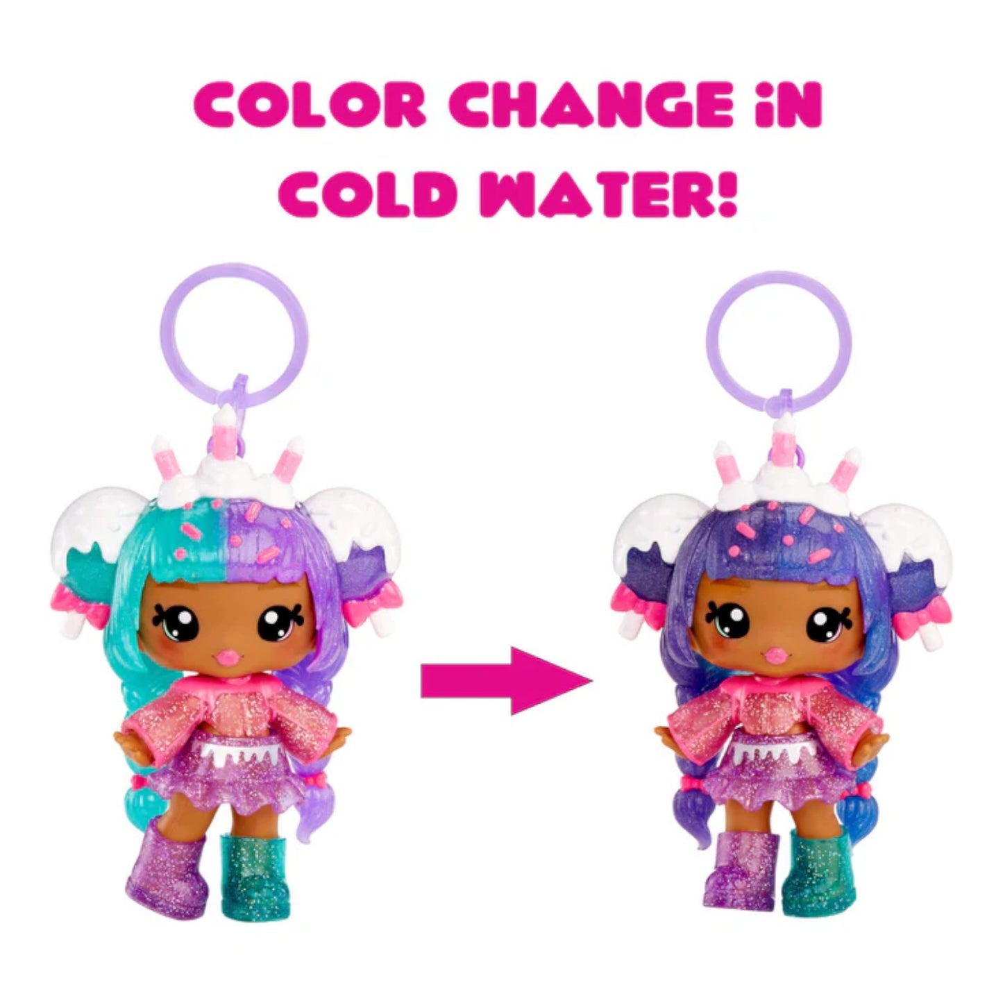 Yummiland Lip Gloss Doll – Mystery Color Change: Carly Cakepop