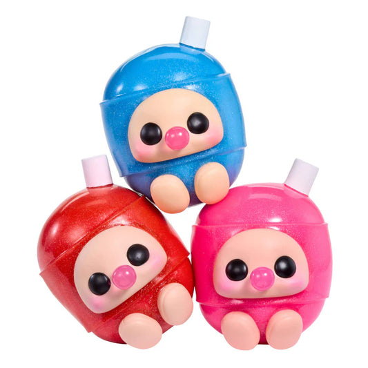 Hyojo Blow Pop Series blind box collectible plush featuring cute expressive faces inside cherry, watermelon, and blue razz lollipop designs.