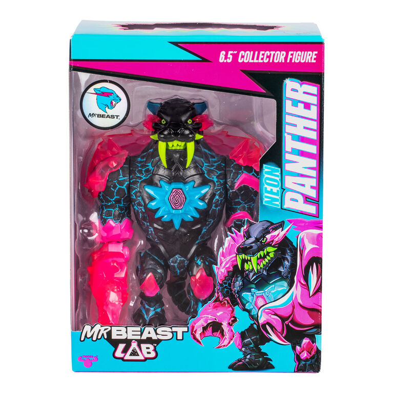 MrBeast Lab W2 Collector Figure Neon Panther image 0