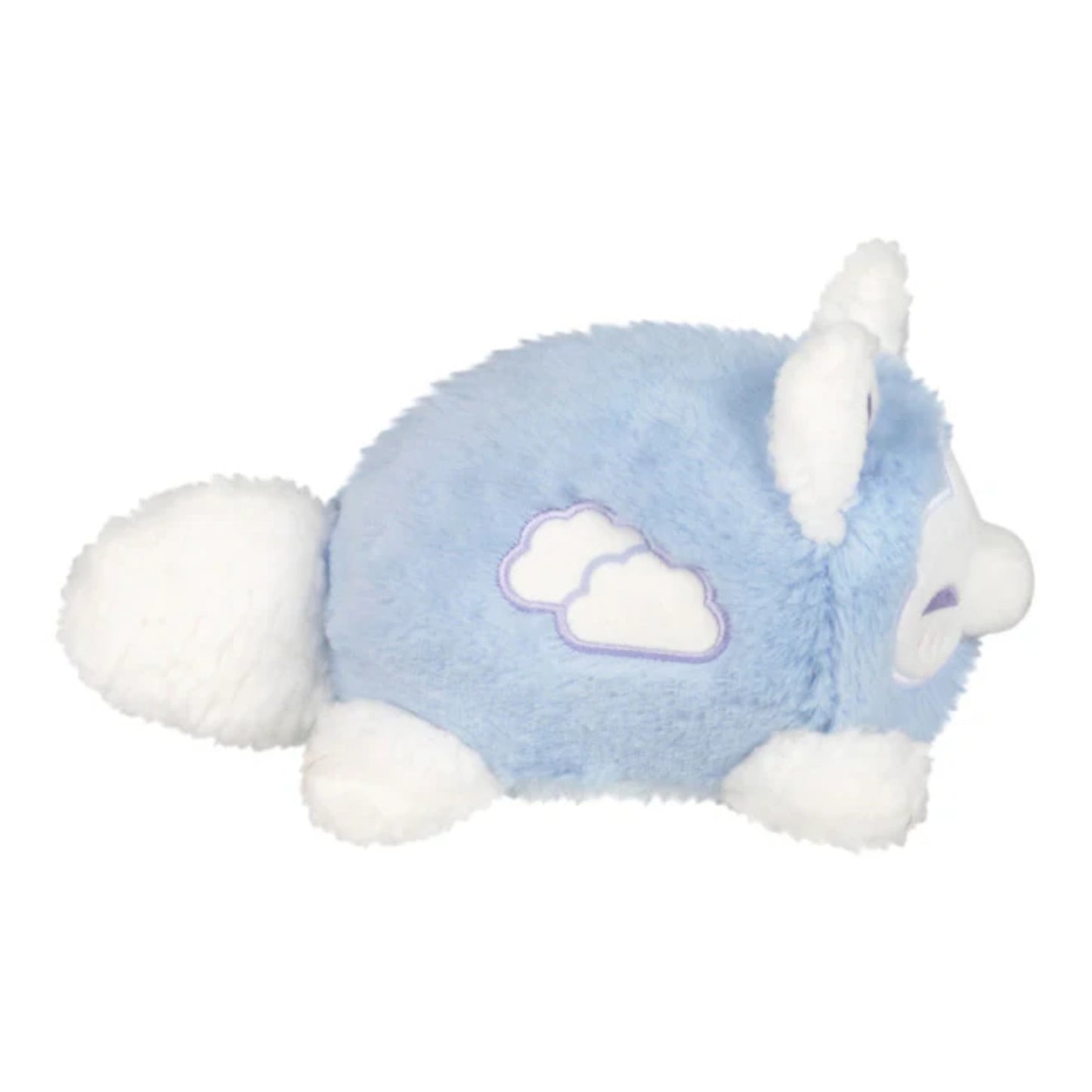 Squishable Cloudy Kitsune plush with pastel cloud markings side