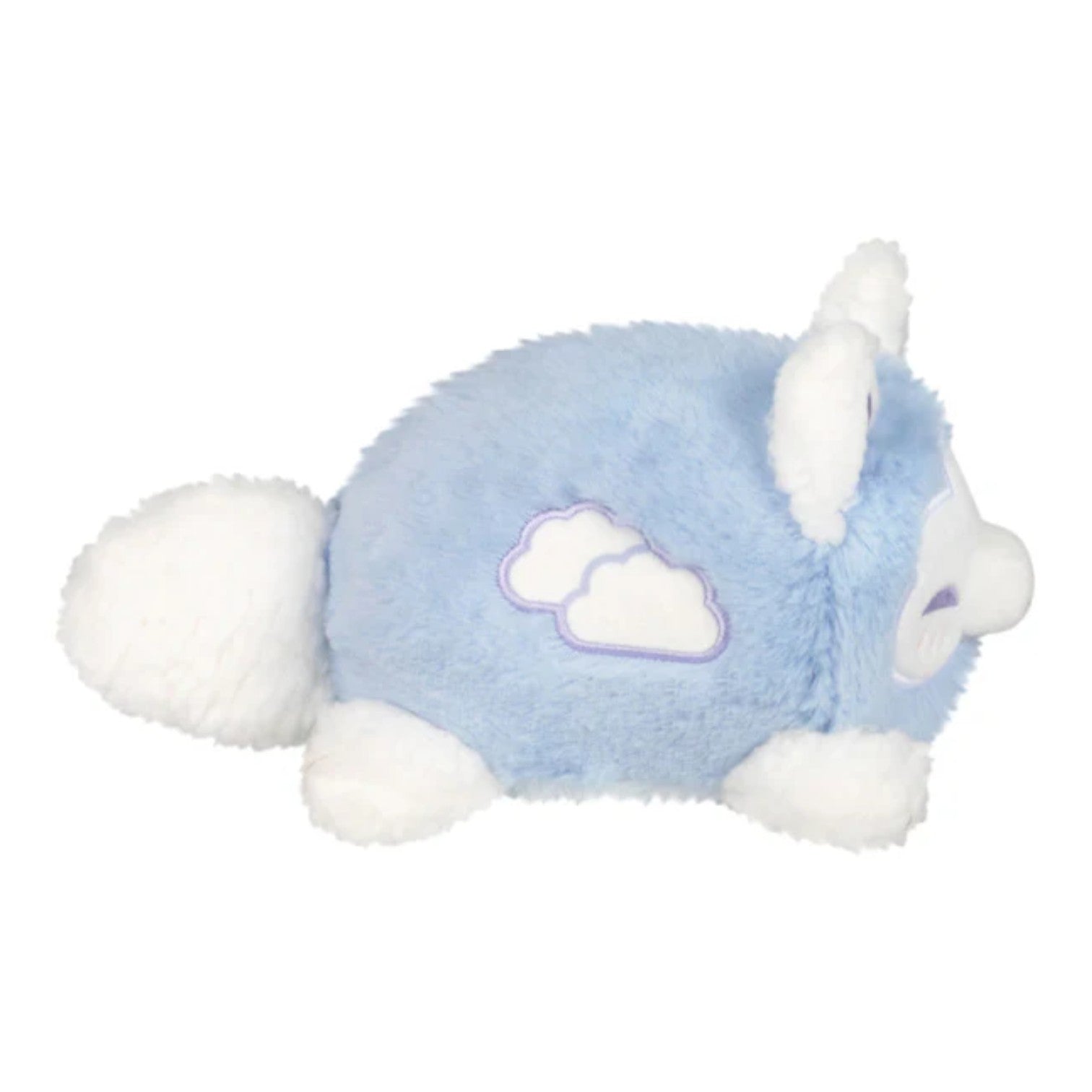 Squishable Cloudy Kitsune plush with pastel cloud markings side