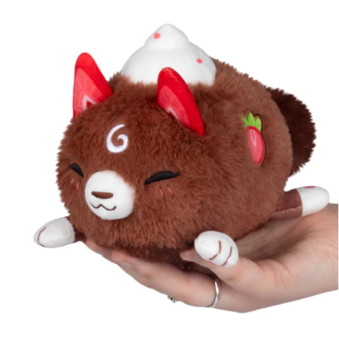 Squishable Cocoa Kitsune plush with chocolate-colored fur