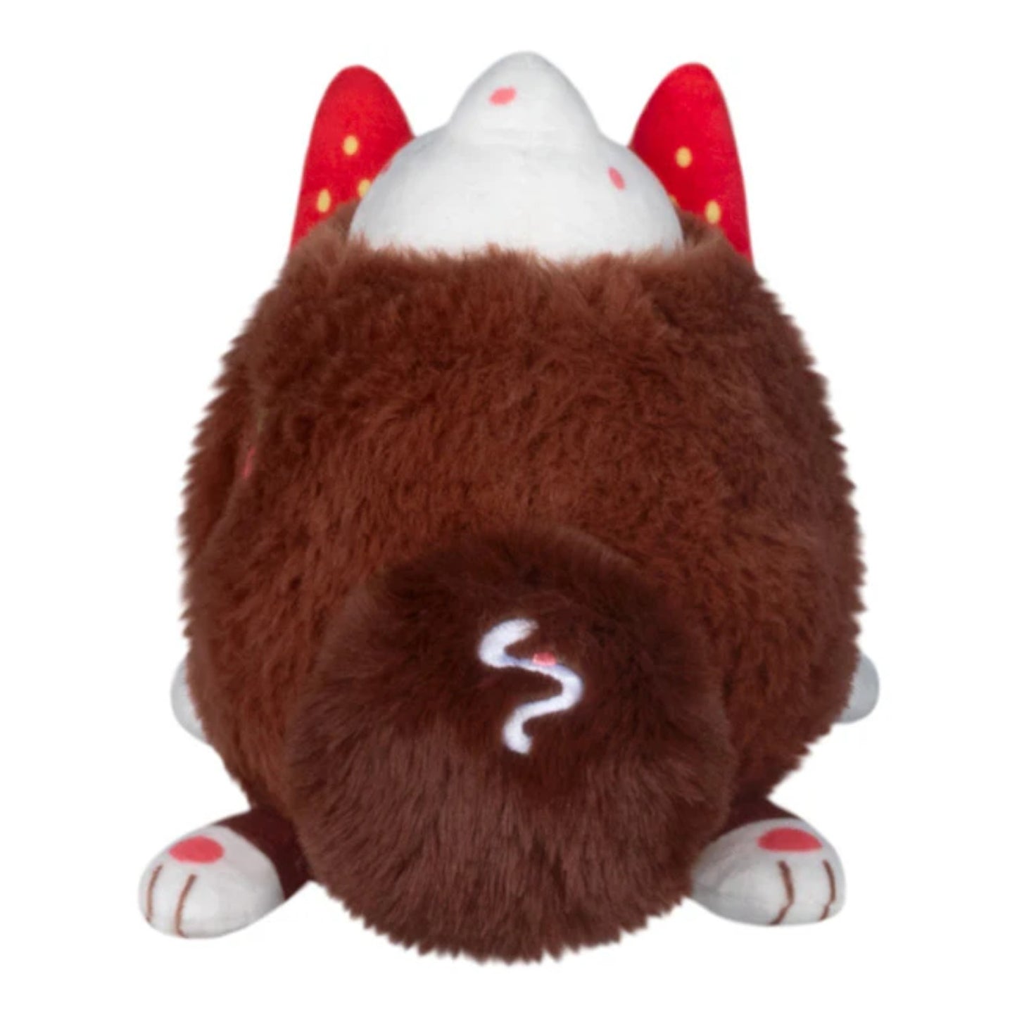 Squishable Cocoa Kitsune plush with chocolate-colored fur back