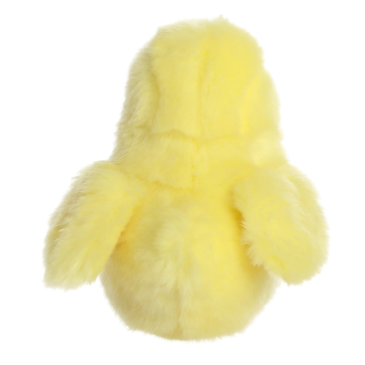 Aurora Miyoni Tots Chick plush stuffed animal featuring bright yellow fluffy fur and realistic baby bird features.