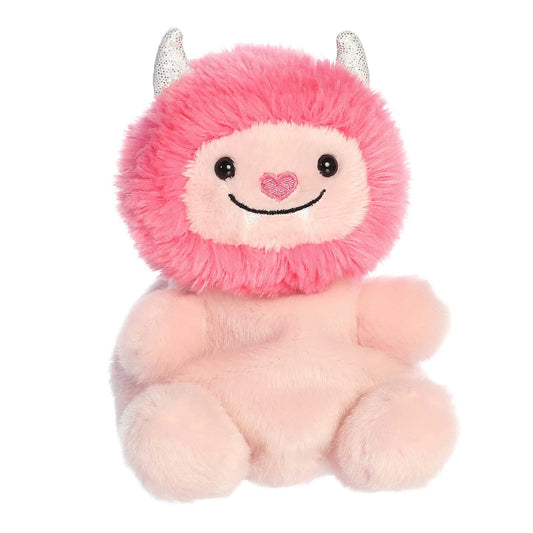 Angled view of Aurora Palm Pals Susan Love Monster plush