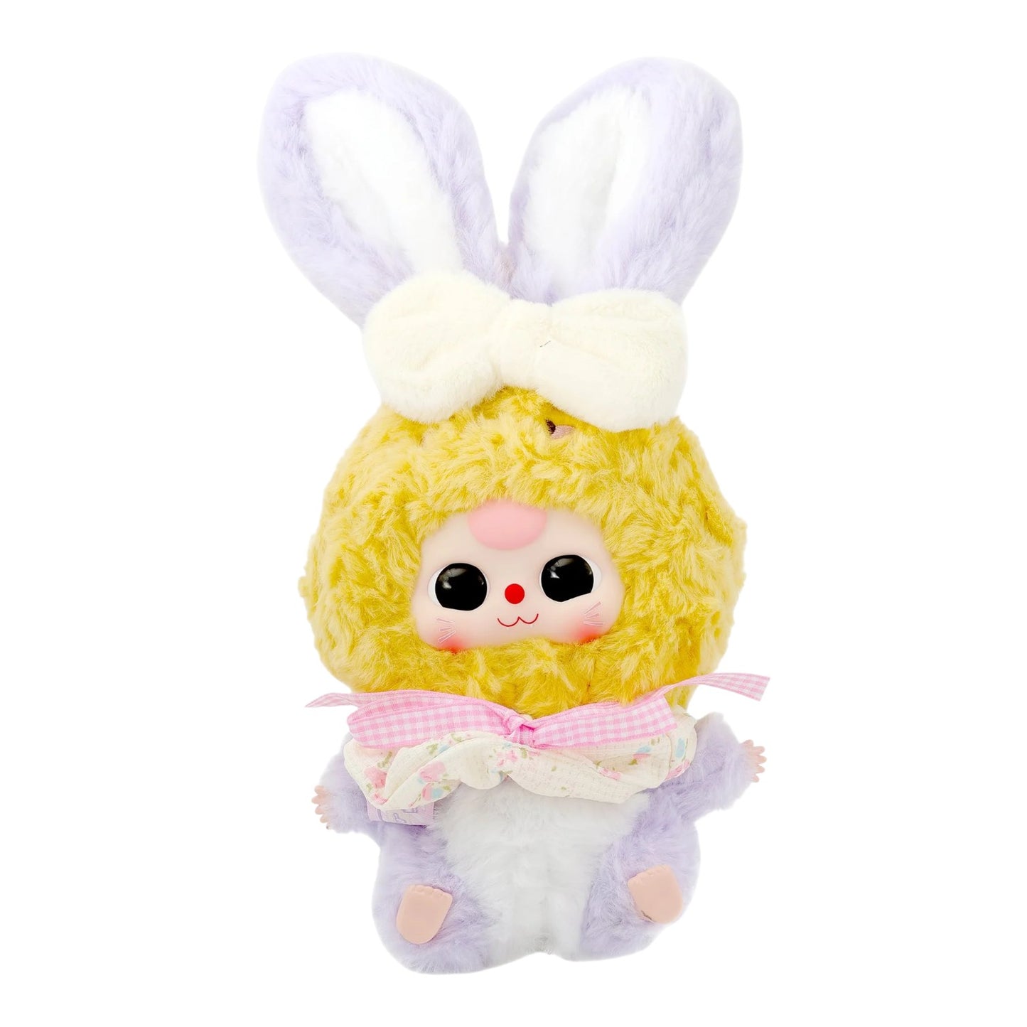 Baby Three Lili Rabbit Town Plush – 35cm Collectible Rabbit Toy Plush toy with bunny ears and a yellow face on a white background