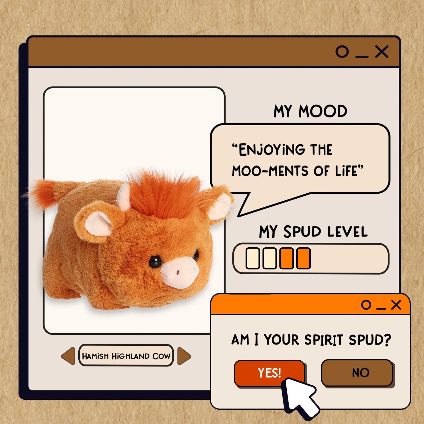 Aurora Spudsters Hamish Highland Cow image 4