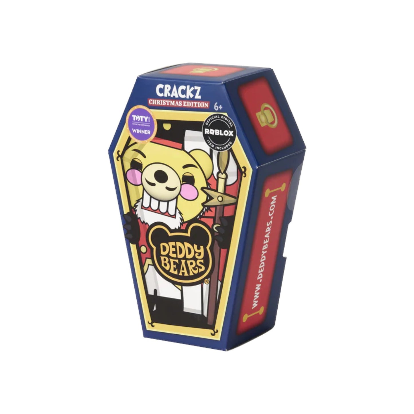 Toy packaging for 'Deddy Bears' with cartoon character on a white background