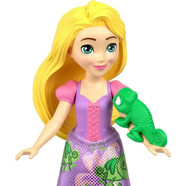 Disney Princess & Friends small doll set, showing Rapunzel with their respective friends
