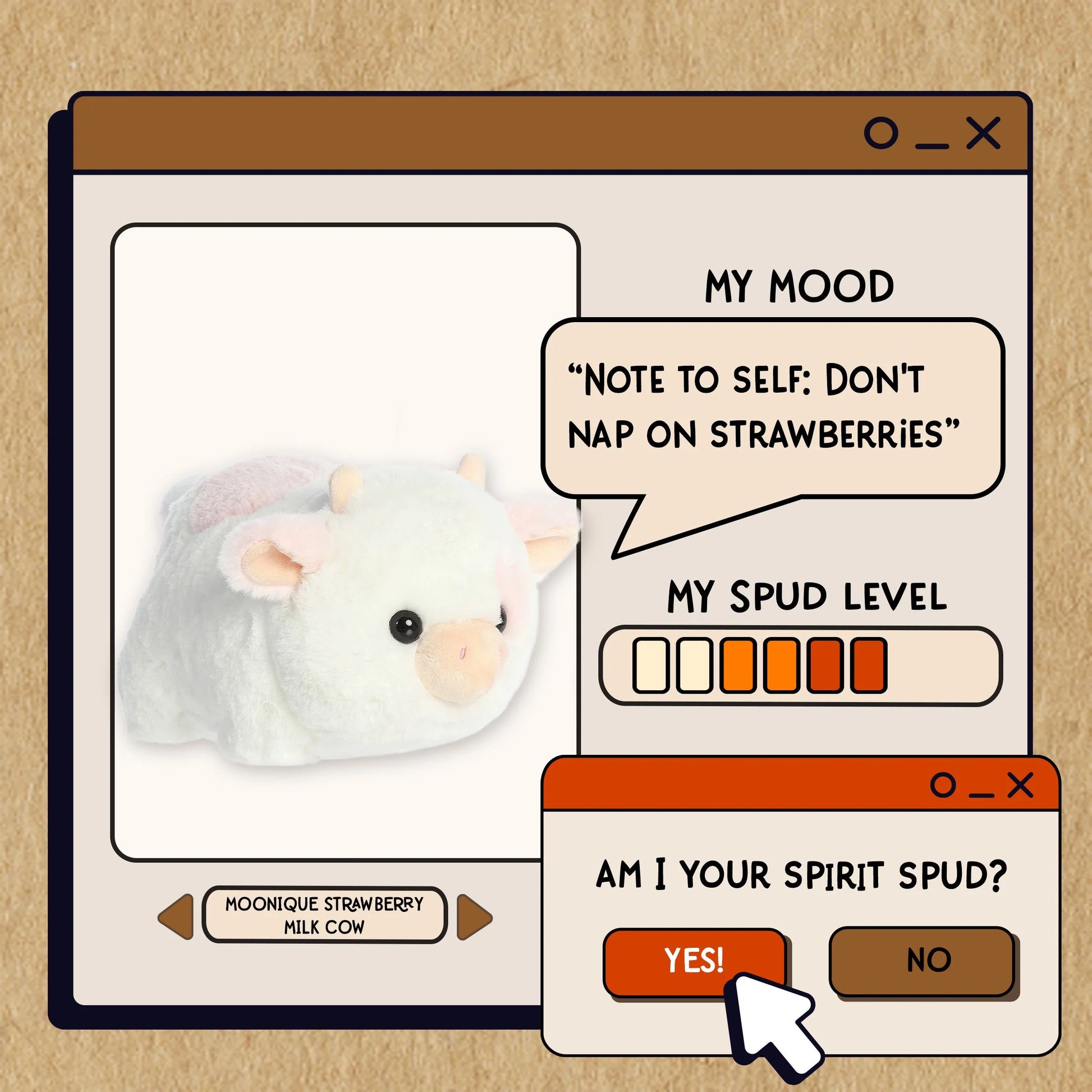 Aurora Spudsters Moonique Strawberry Milk Cow image 1