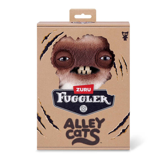 Box of Zuru Fuggler Alley Cats toy with a cat-like creature design.