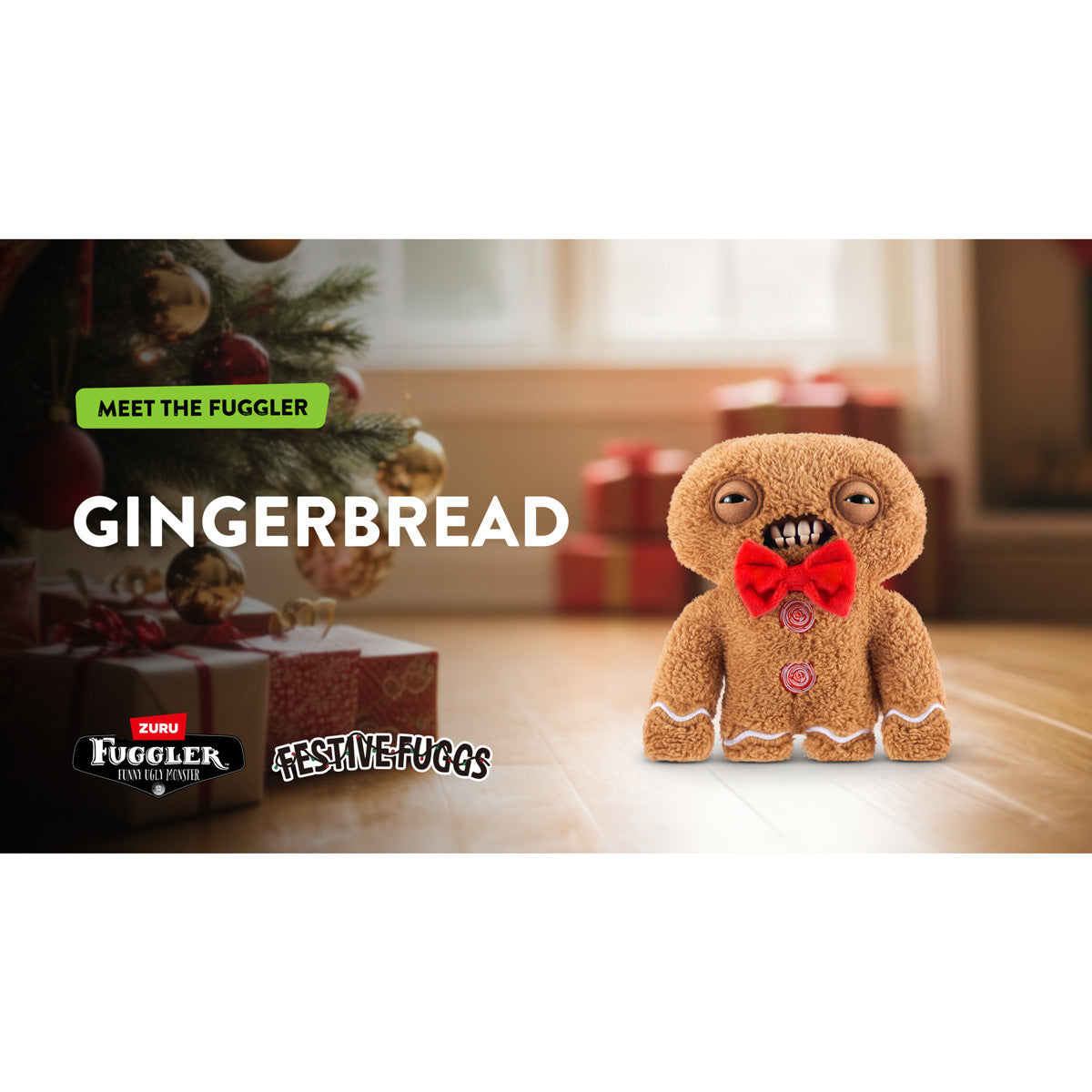 Fuggler Festive Fuggs Gingerbread Man plush by ZURU at ReChild