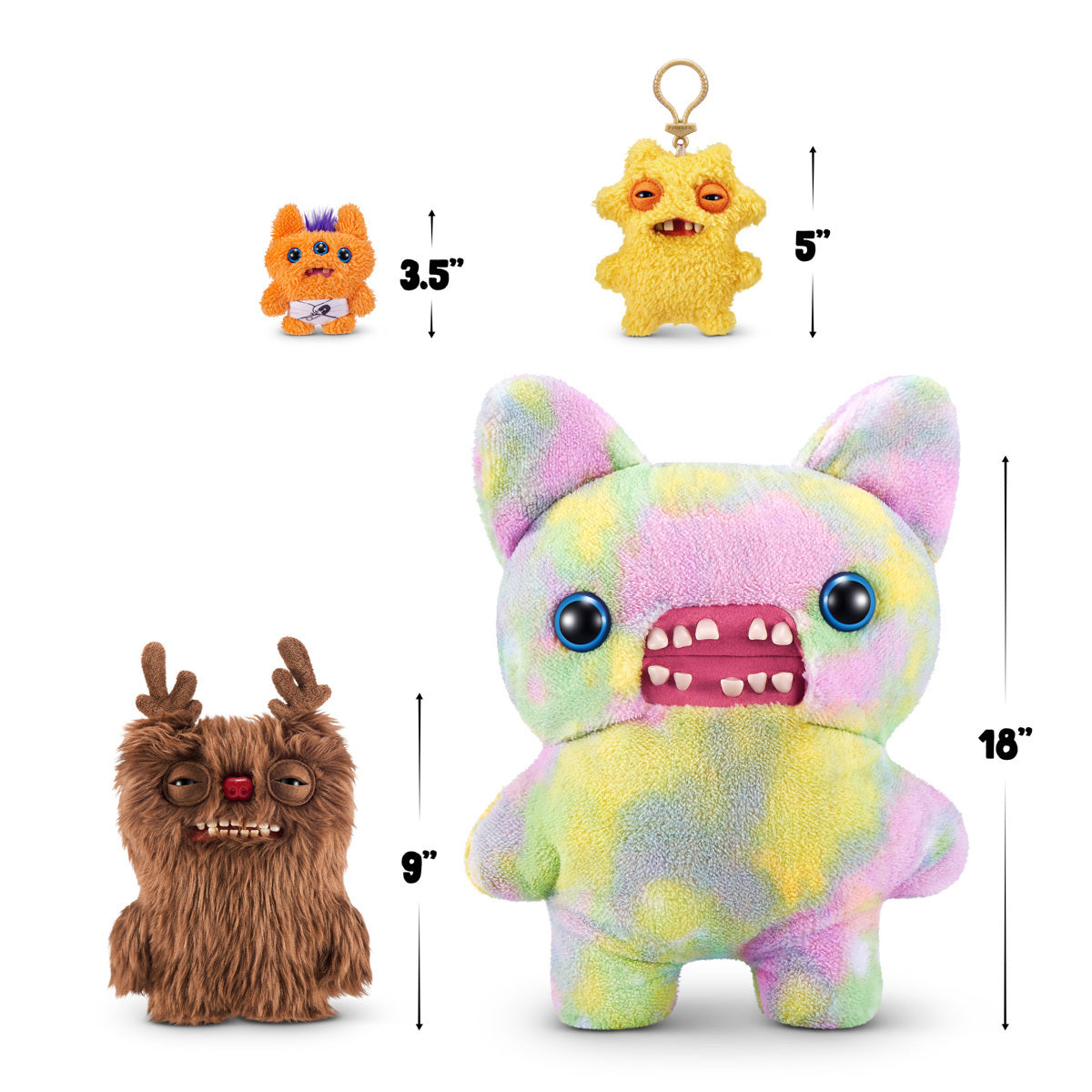 Fuggler Festive Fuggs Reindeer plush by ZURU at ReChild Canada size