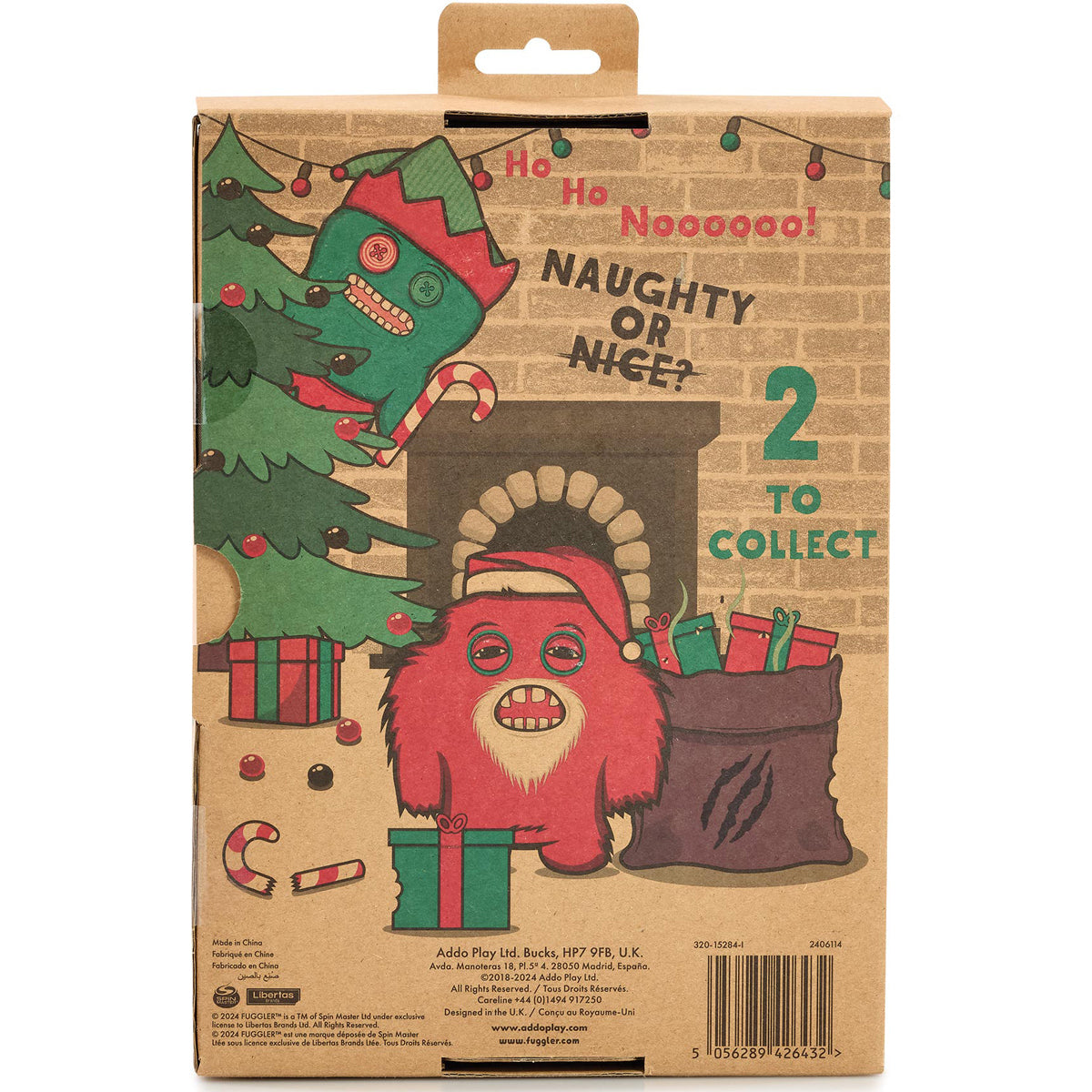 Fuggler Festive Fuggs Santa plush by ZURU at ReChild Canada back of box