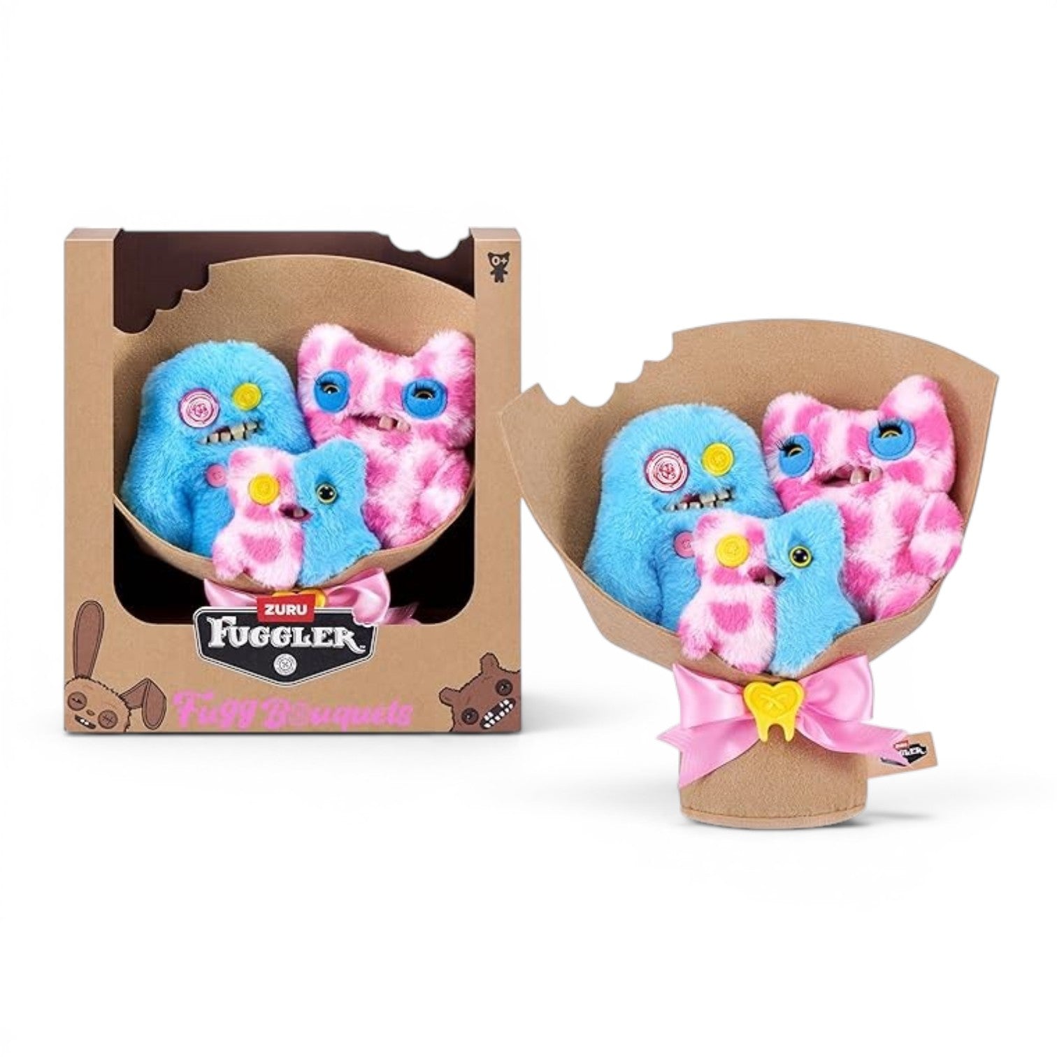 FUGGLER　Fugg Bouquets　ぬいぐるみ Fuggler Fugg Bouquets Plush Set - Sasquoosh & Stinkface | ReChild