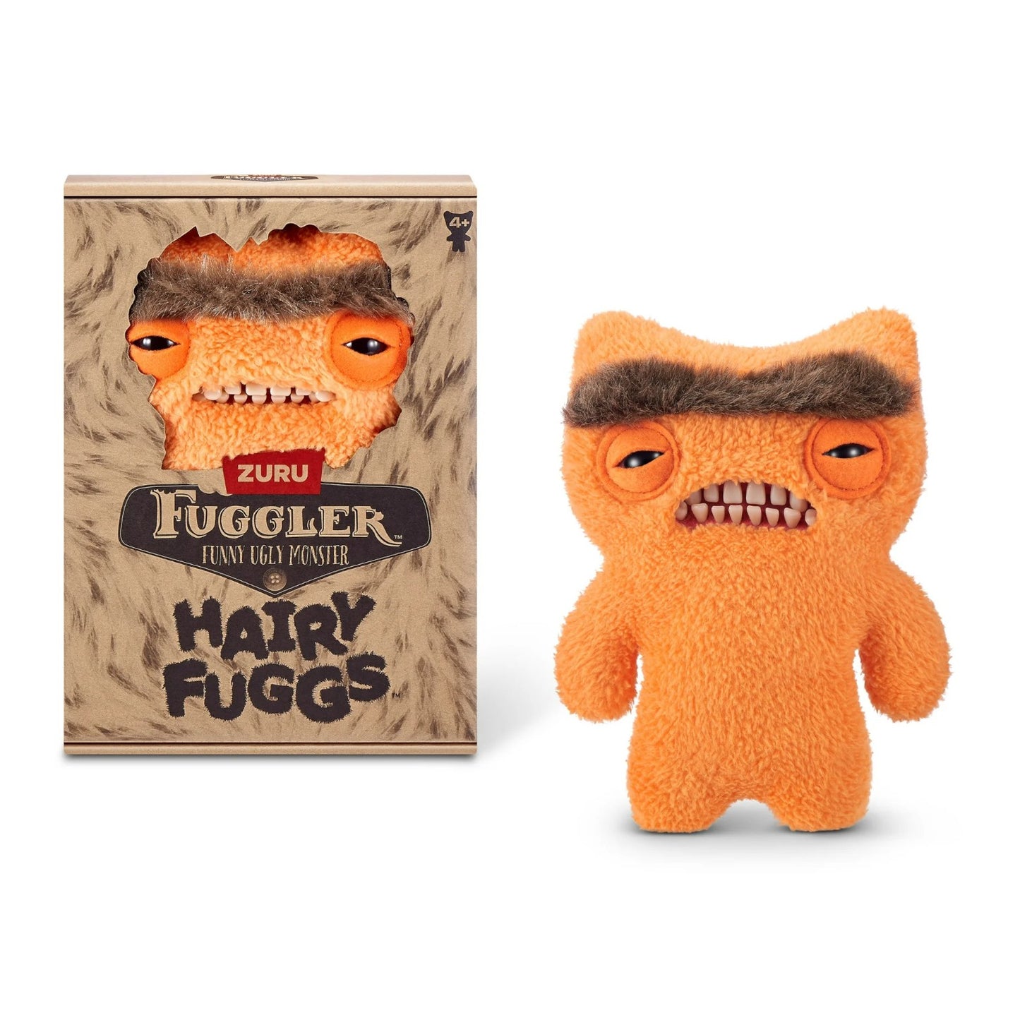 Hairy Fuggs Munch Munch Fuggler plush with monobrow and creepy teeth
