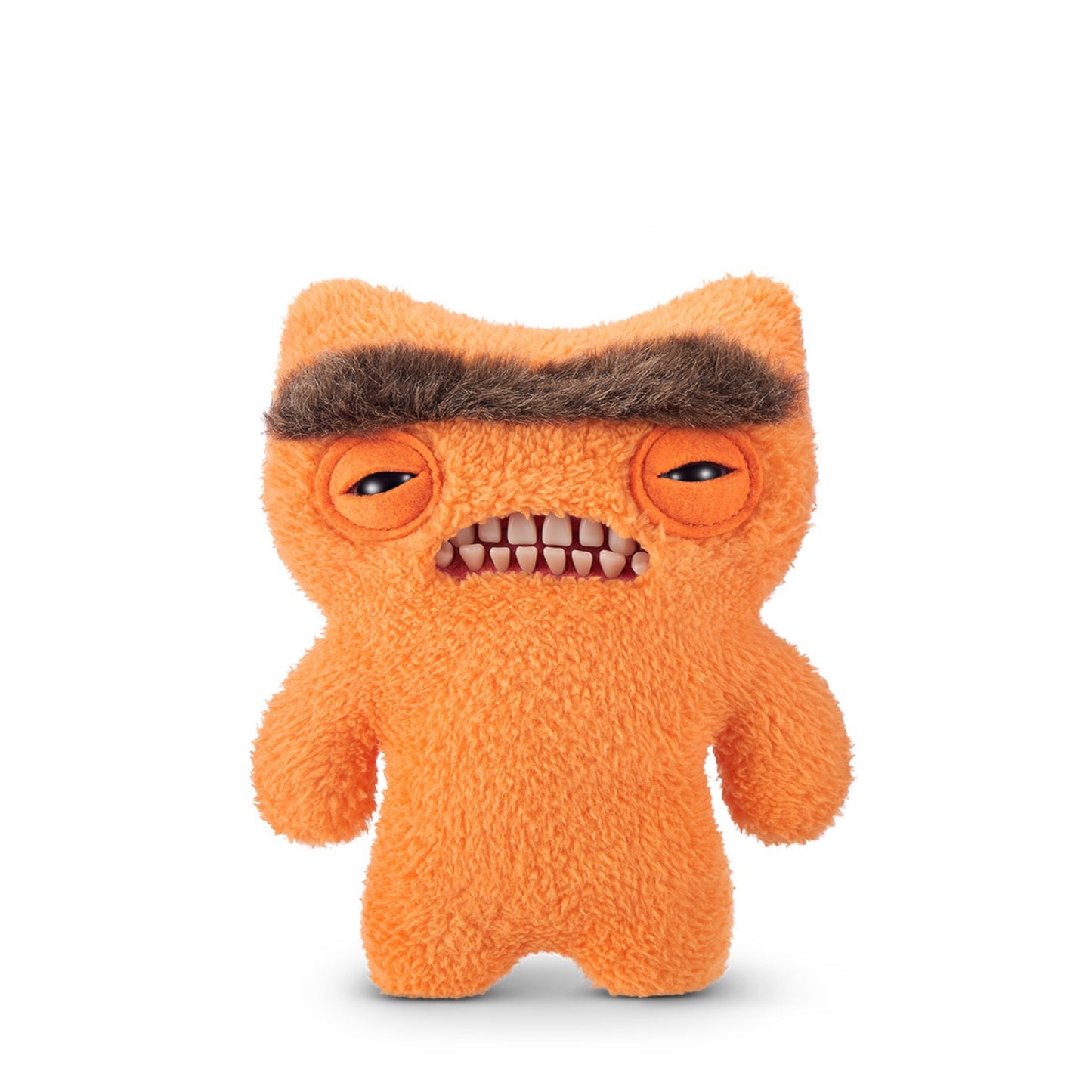 Hairy Fuggs Munch Munch Fuggler plush with monobrow and creepy teeth