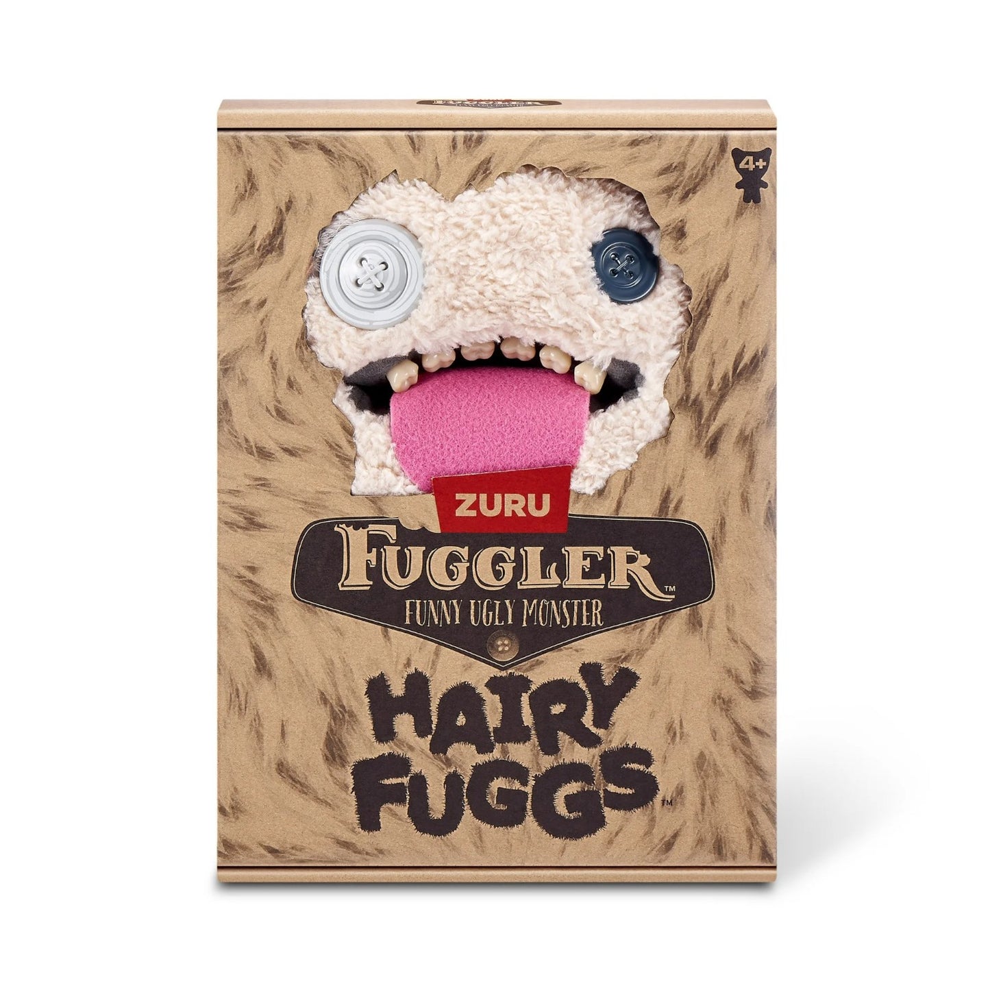 Oogah Boogah Fuggler plush with receding hairline and teeth in packaging