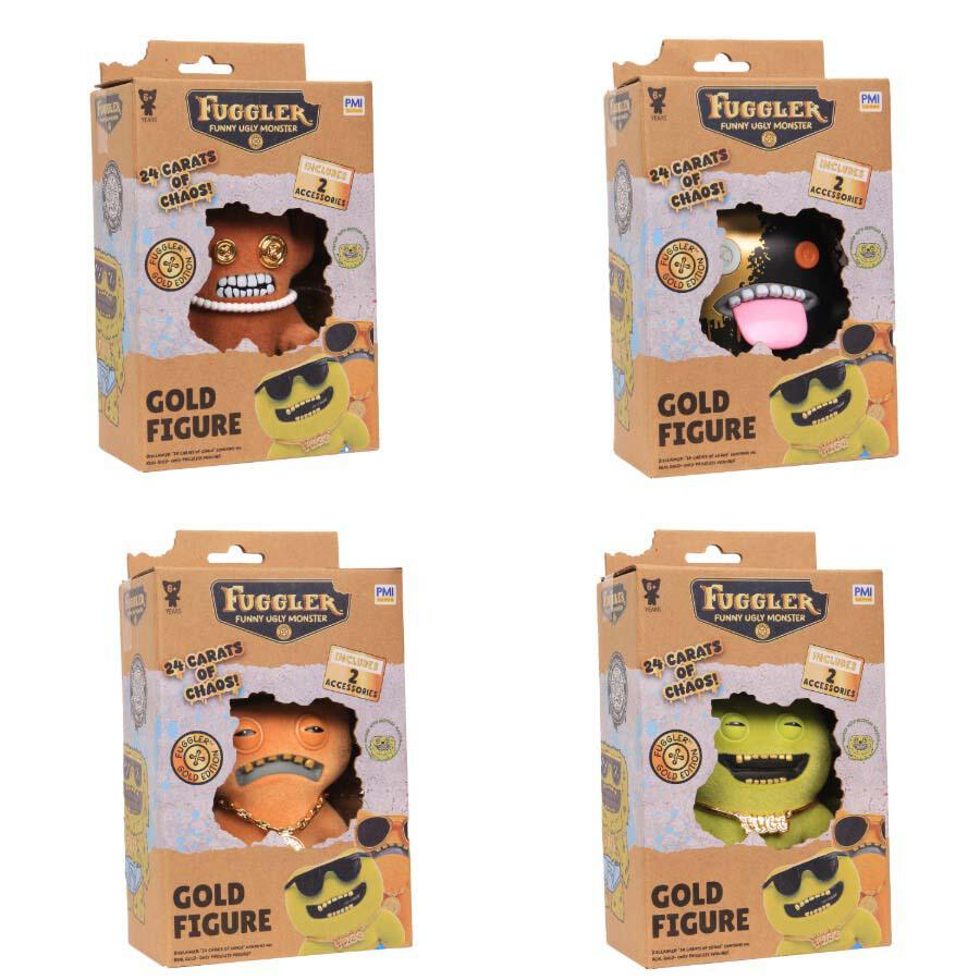 Fuggler Series 3 Gold Edition Group of 4 Characters