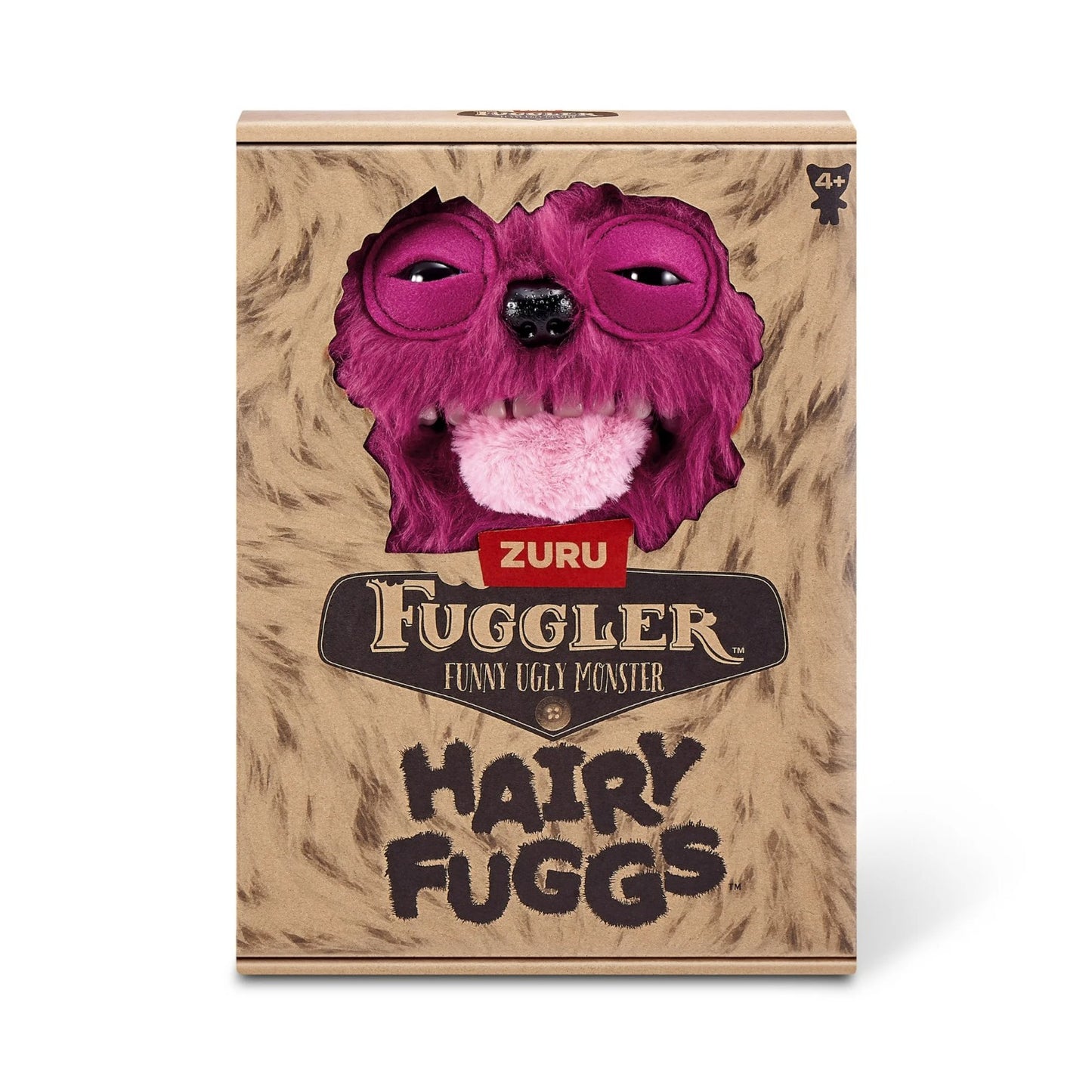 Hairy Fuggs Sir Belch Fuggler plush with red hair and quirky moustache in display box