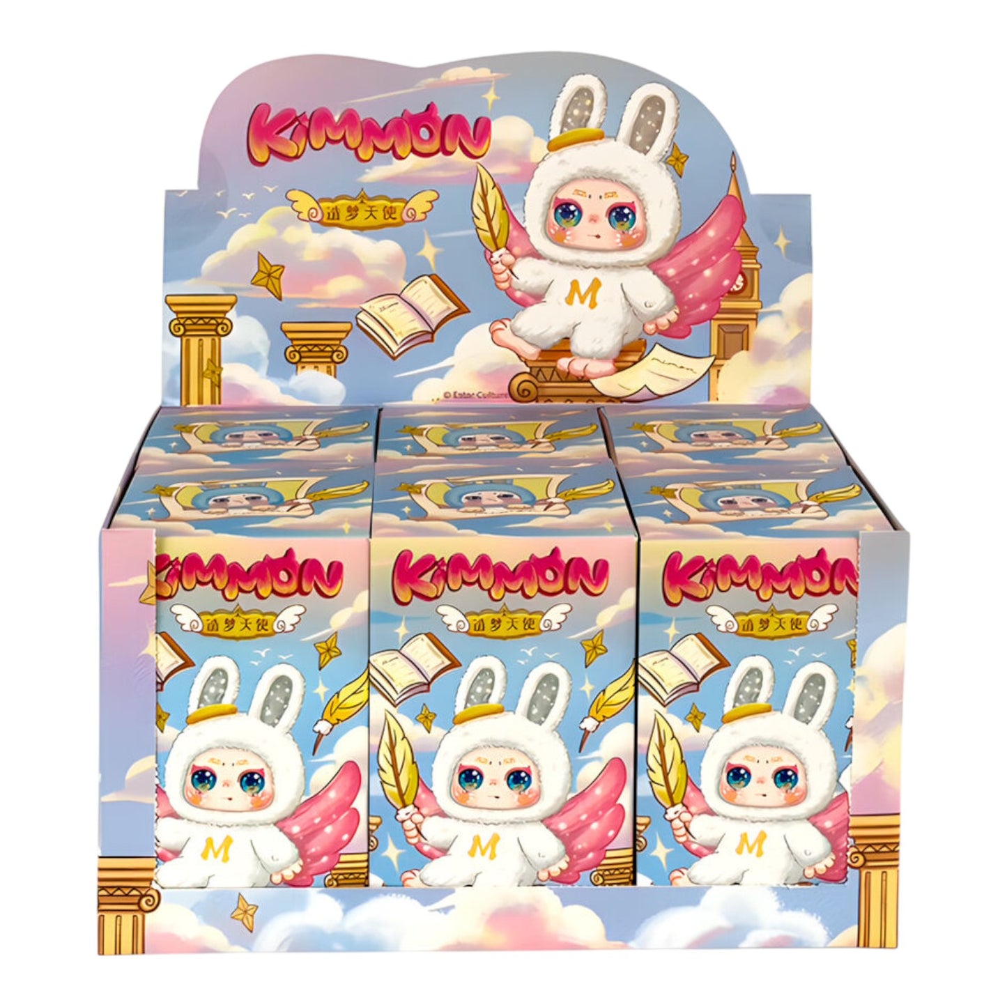 Kimmon Mimon Dream Maker blind box display – assorted keychain plush dolls