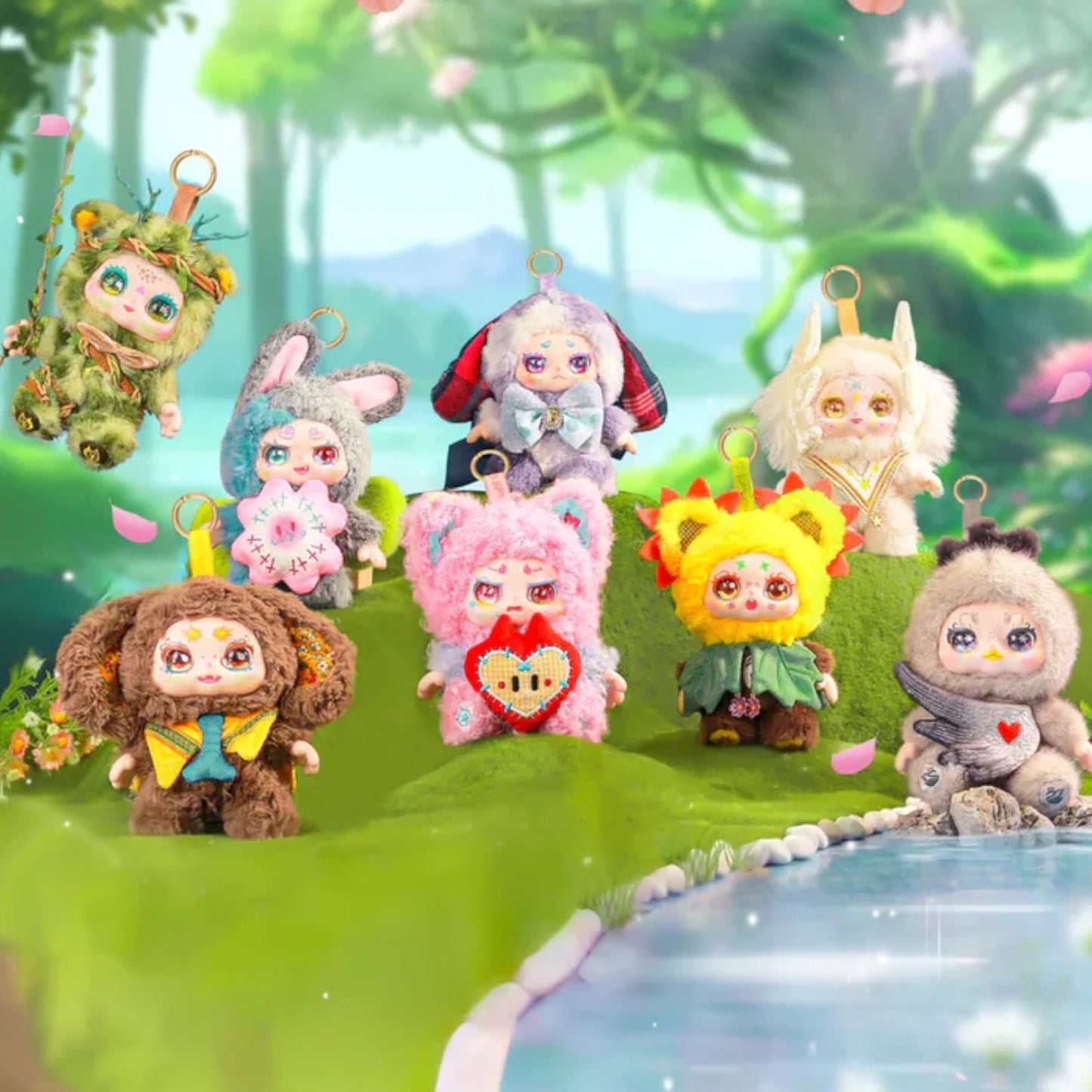 Kimmon Spring New Growth Plush Doll front view – 6-inch mystery blind box collectible from ReChild.ca Box Set