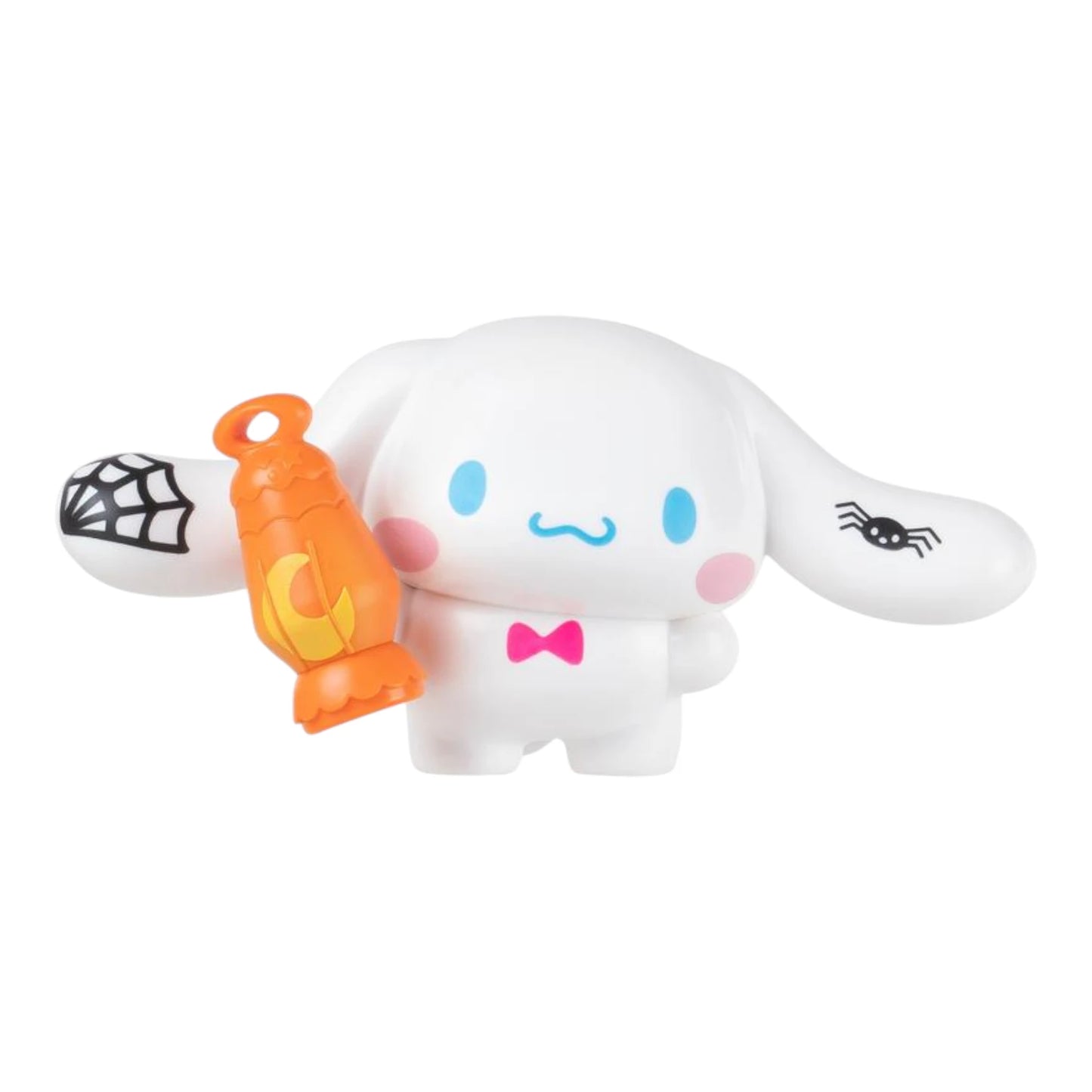 Halloween Hello Kitty 2" Collectible Figures – Sanrio Friends Halloween Set - Cinnamoroll with an orange object on a white background
