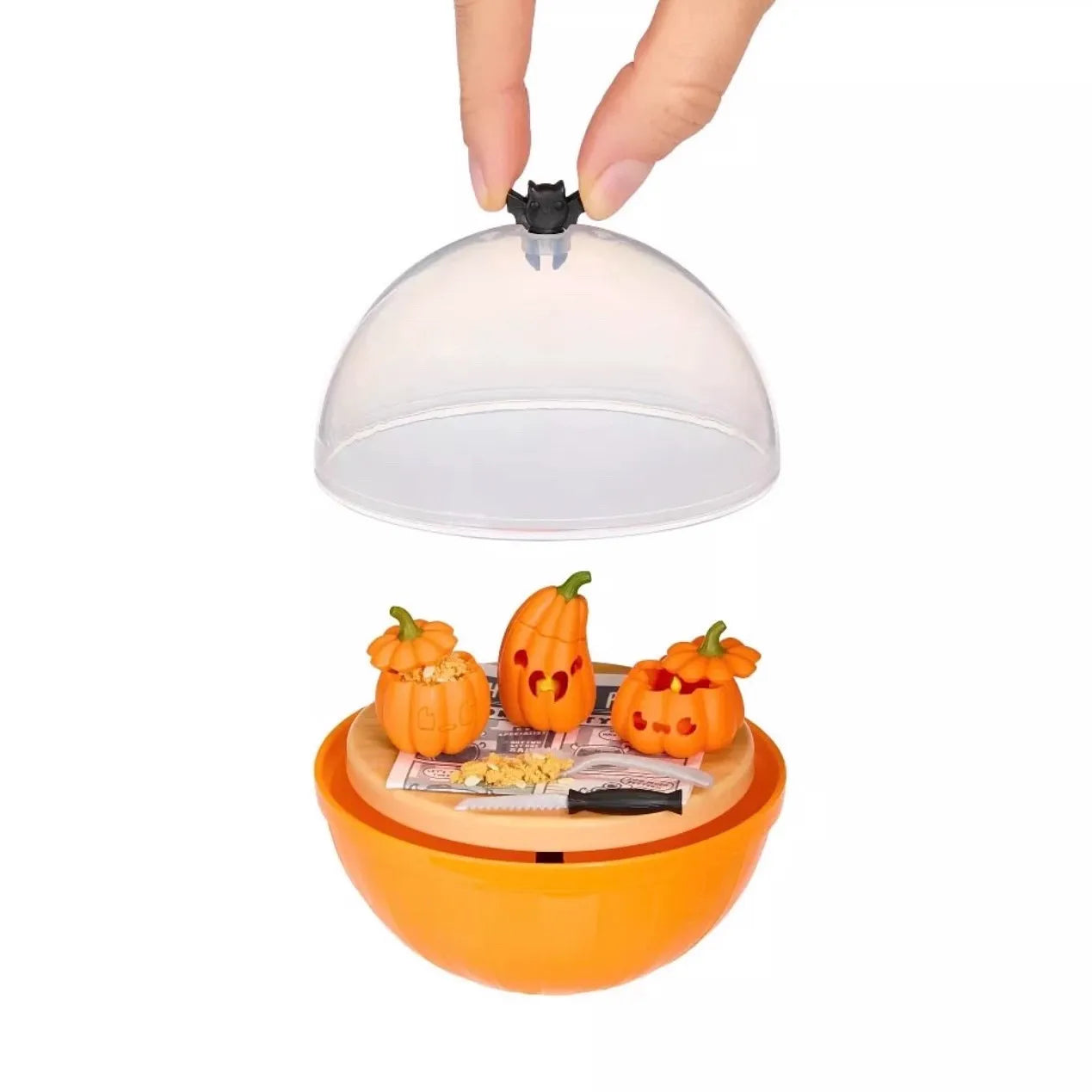 Miniverse Make in Mini Halloween Series 3 With Ball Opened and Finished Assembly