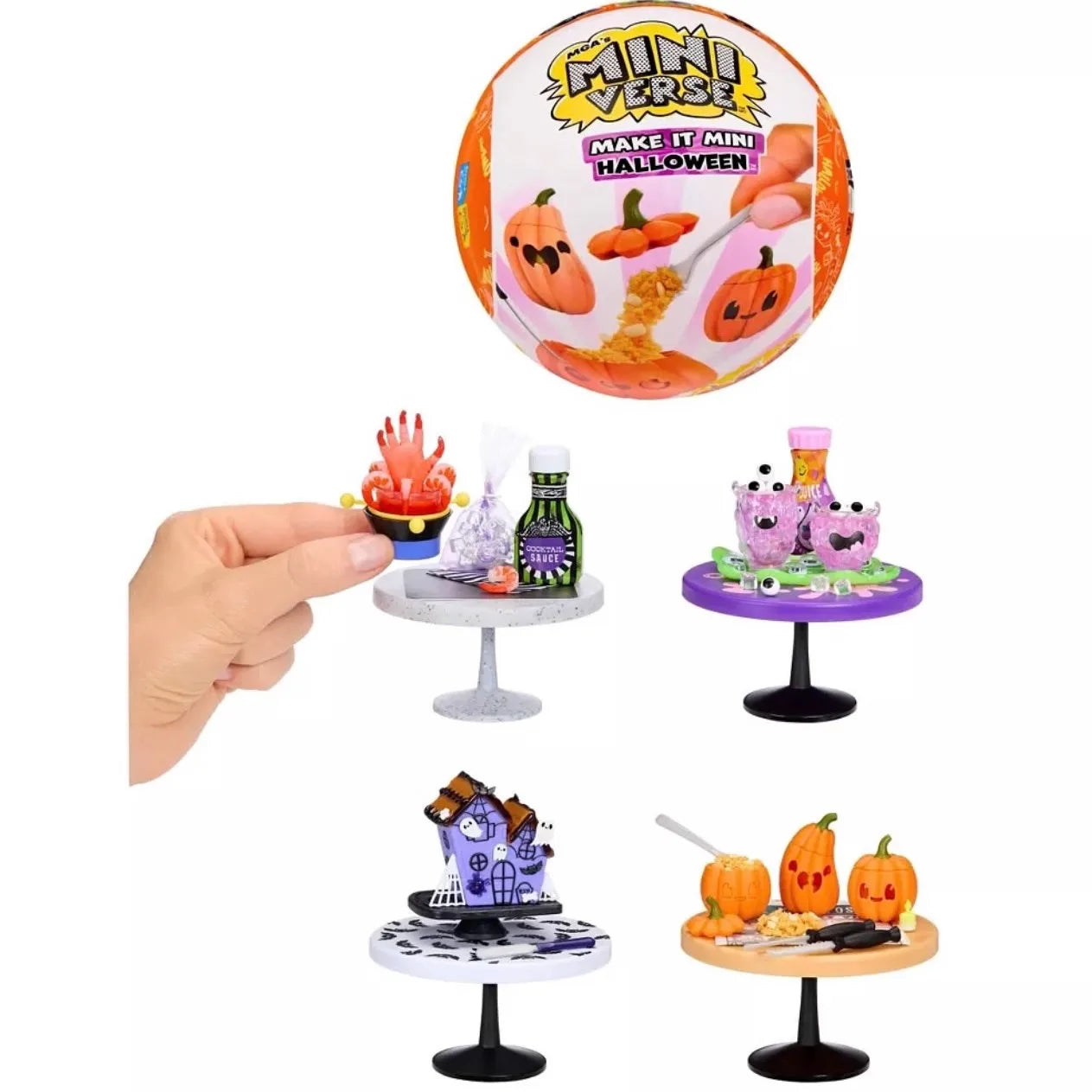 Set of four Miniverse Make in Mini Halloween Series 3