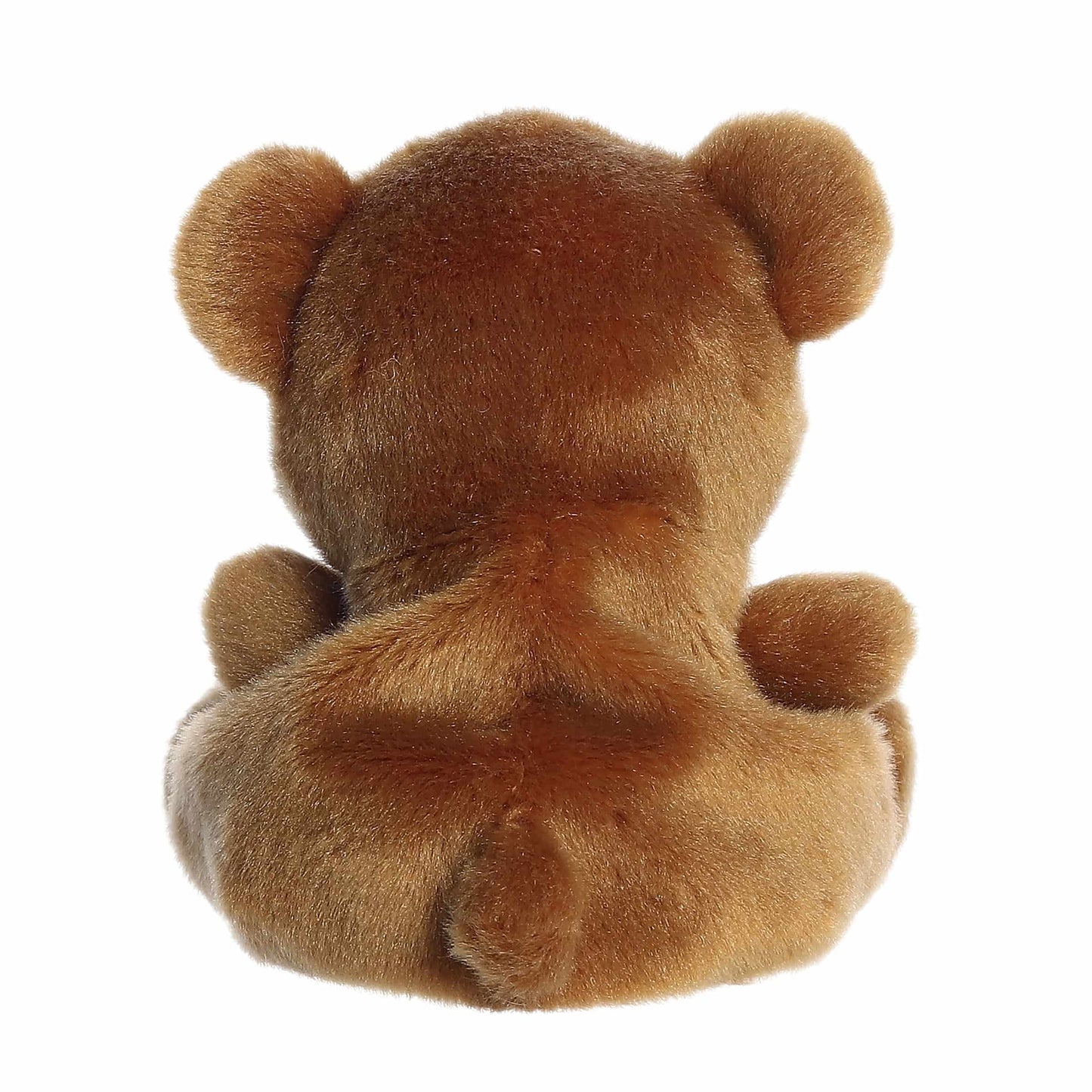 Back view of Palm Pals Charlie Bear 5-inch plush soft toy