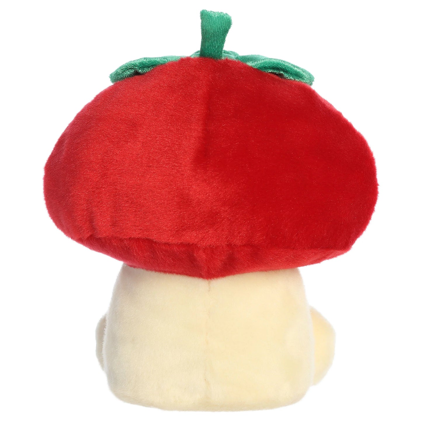 Palm Pals Party-Sized Lucy Strawberry Mushroom plush toy with a vibrant red strawberry-spotted cap and a cheerful cream-colored base