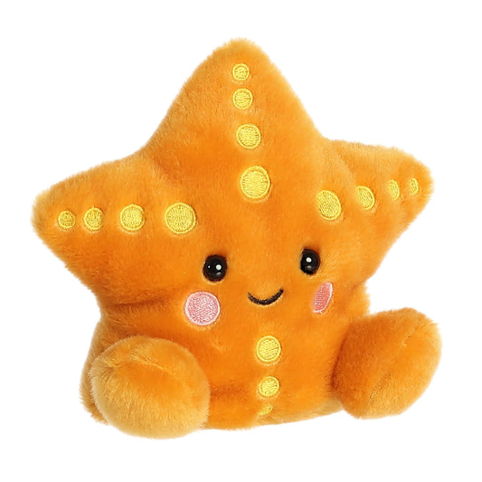 Angled view of Palm Pals Treasure Starfish 5-inch plush soft toy
