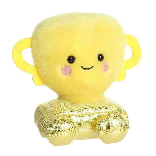 Angled view of Palm Pals Winner Trophy Plush