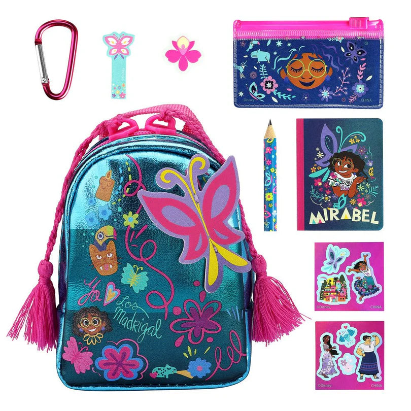 Six different styles of Real Littles Disney mini bags: Encanto butterfly backpack