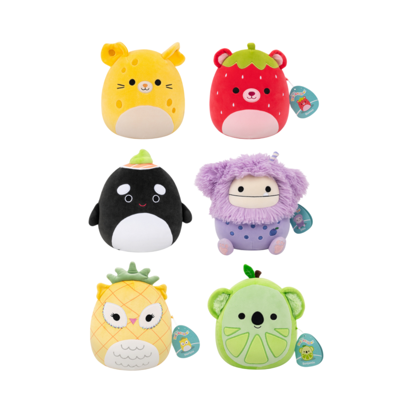 Squishmallows 8" Plush Assortment – Fruit Collection