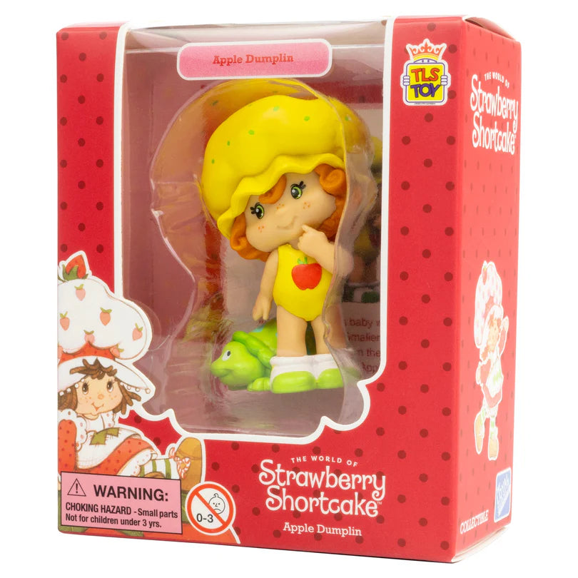 Toy figure of Apple Dumplin' from The World of Strawberry Shortcake in packaging