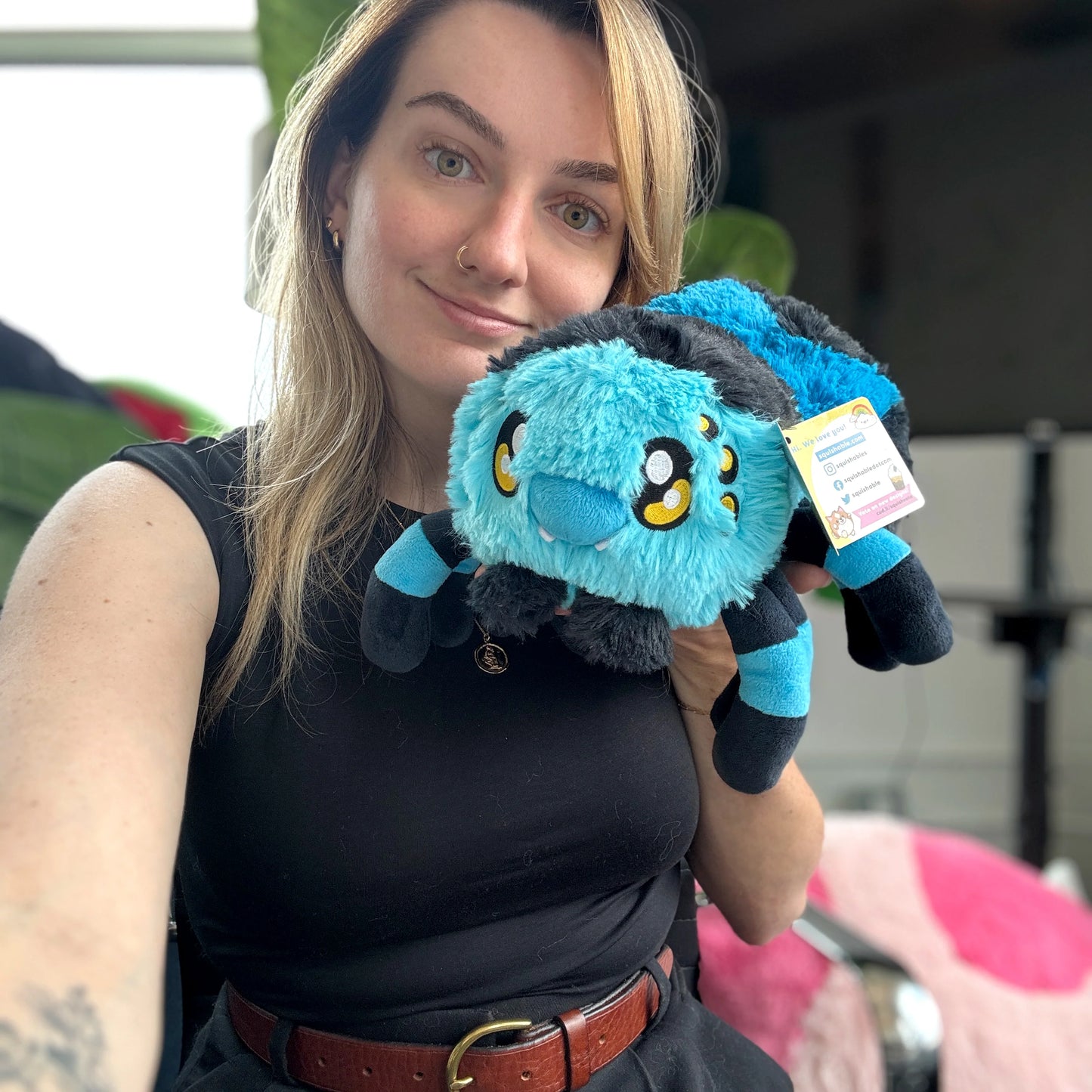 Mini Squishable Blue Tarantula Lifestyle