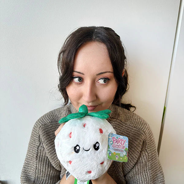 Squishable Party Snackers White Strawberry