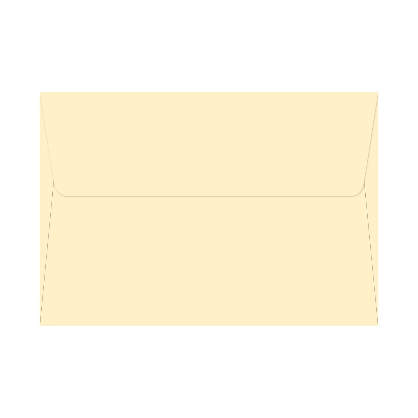 Beige envelope on a white background