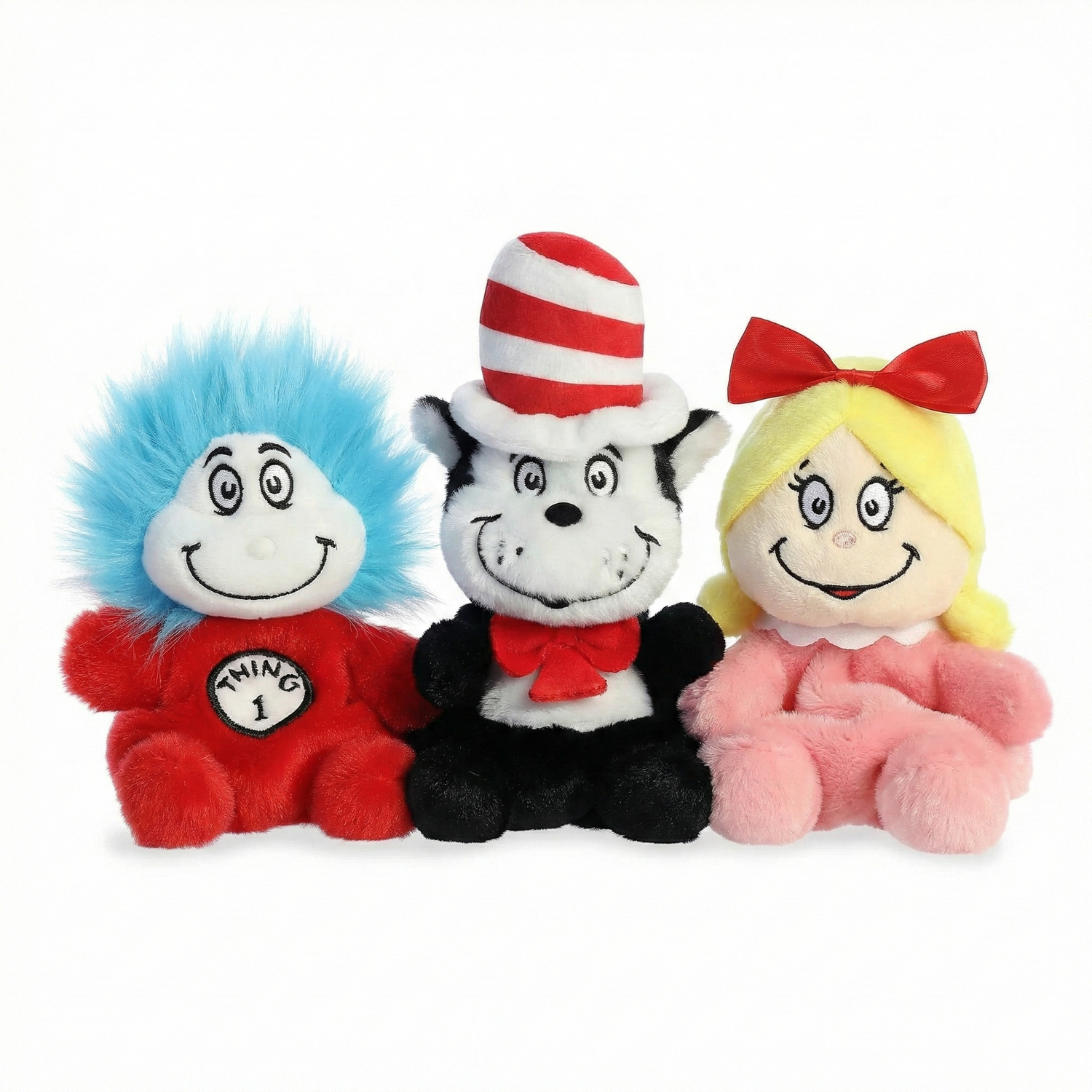 Palm Pals Dr Seuss Collection - Thing 1, Cat in the Hat and Sally