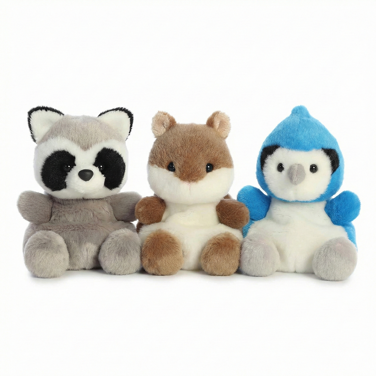 Palm Pals Forest Collection - Raccoon, Squirrel and Blue Jay