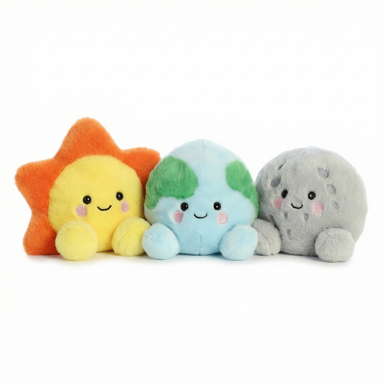 Three Palm Pals Galactic Plush - Sun, Earth and Moon