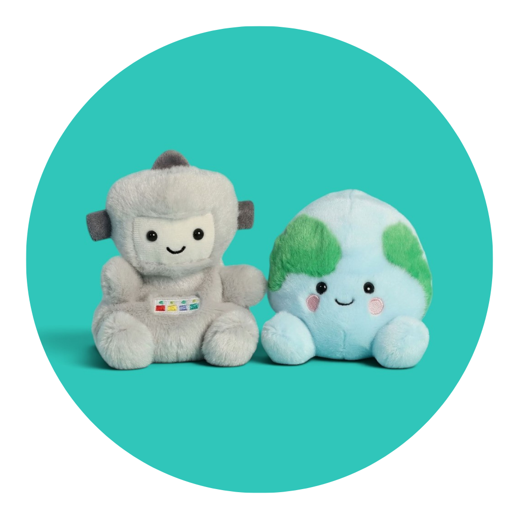 Three Palm Pals Galactic Plush - Sun, Earth and Moon