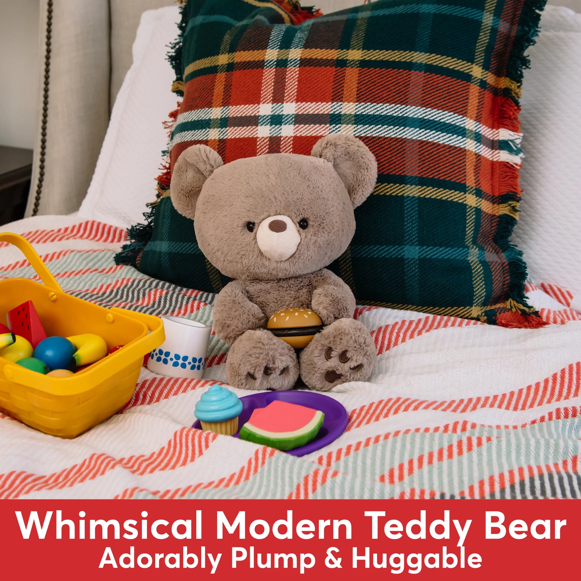 GUND Kai Teddy Bear - Taupe/Light Brown image 1