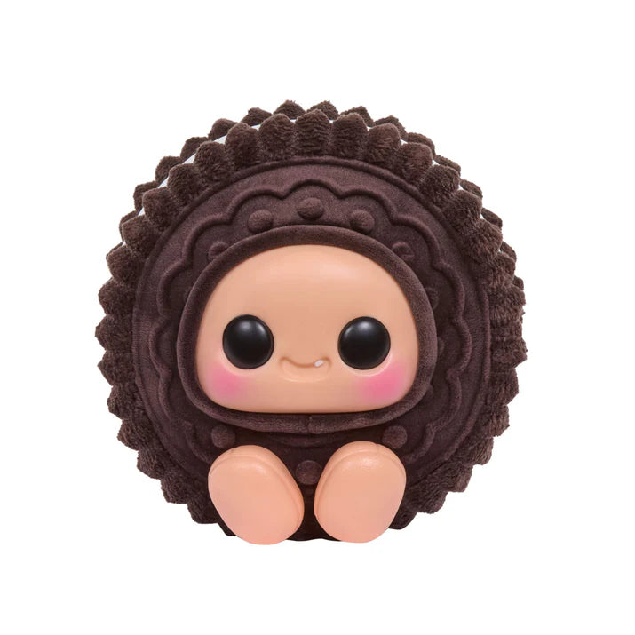 Hyojo Cookie Sandwich Series blind box collectible plush featuring cute expressive faces inside chocolate, pink, and vanilla cookie designs.