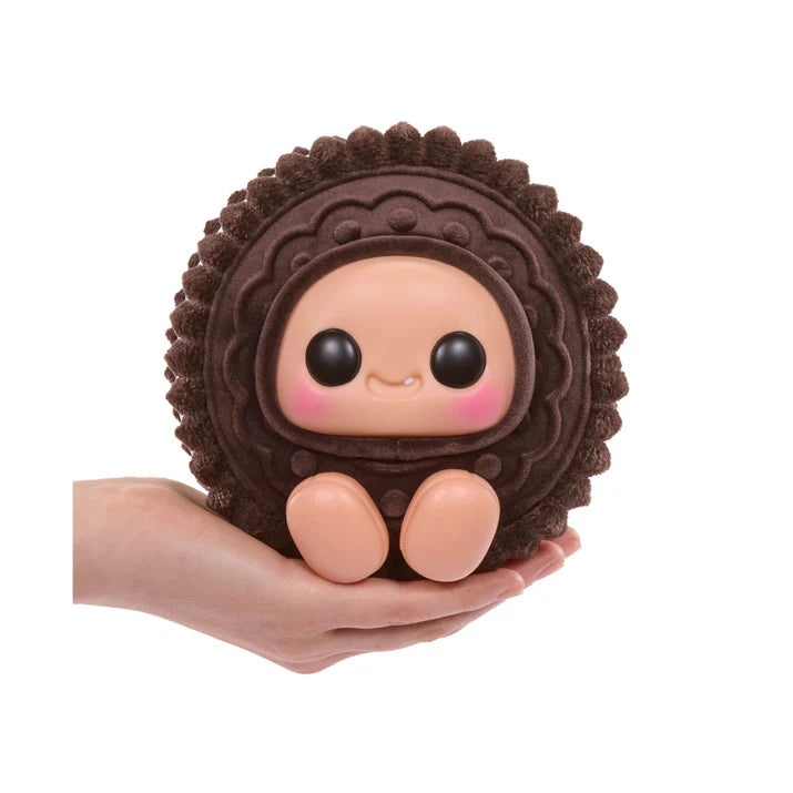 Hyojo Cookie Sandwich Series blind box collectible plush featuring cute expressive faces inside chocolate, pink, and vanilla cookie designs.