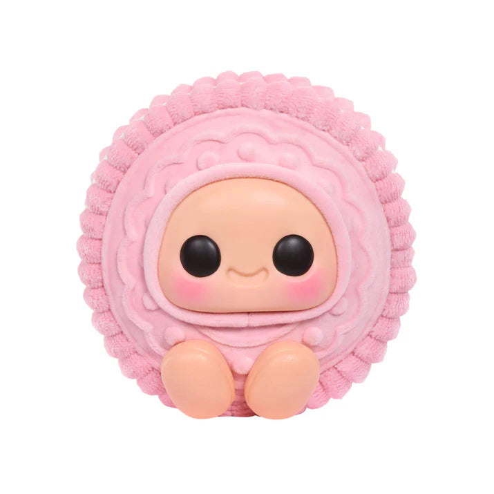 Hyojo Cookie Sandwich Series blind box collectible plush featuring cute expressive faces inside chocolate, pink, and vanilla cookie designs.