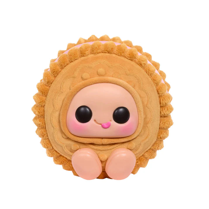 Hyojo Cookie Sandwich Series blind box collectible plush featuring cute expressive faces inside chocolate, pink, and vanilla cookie designs.